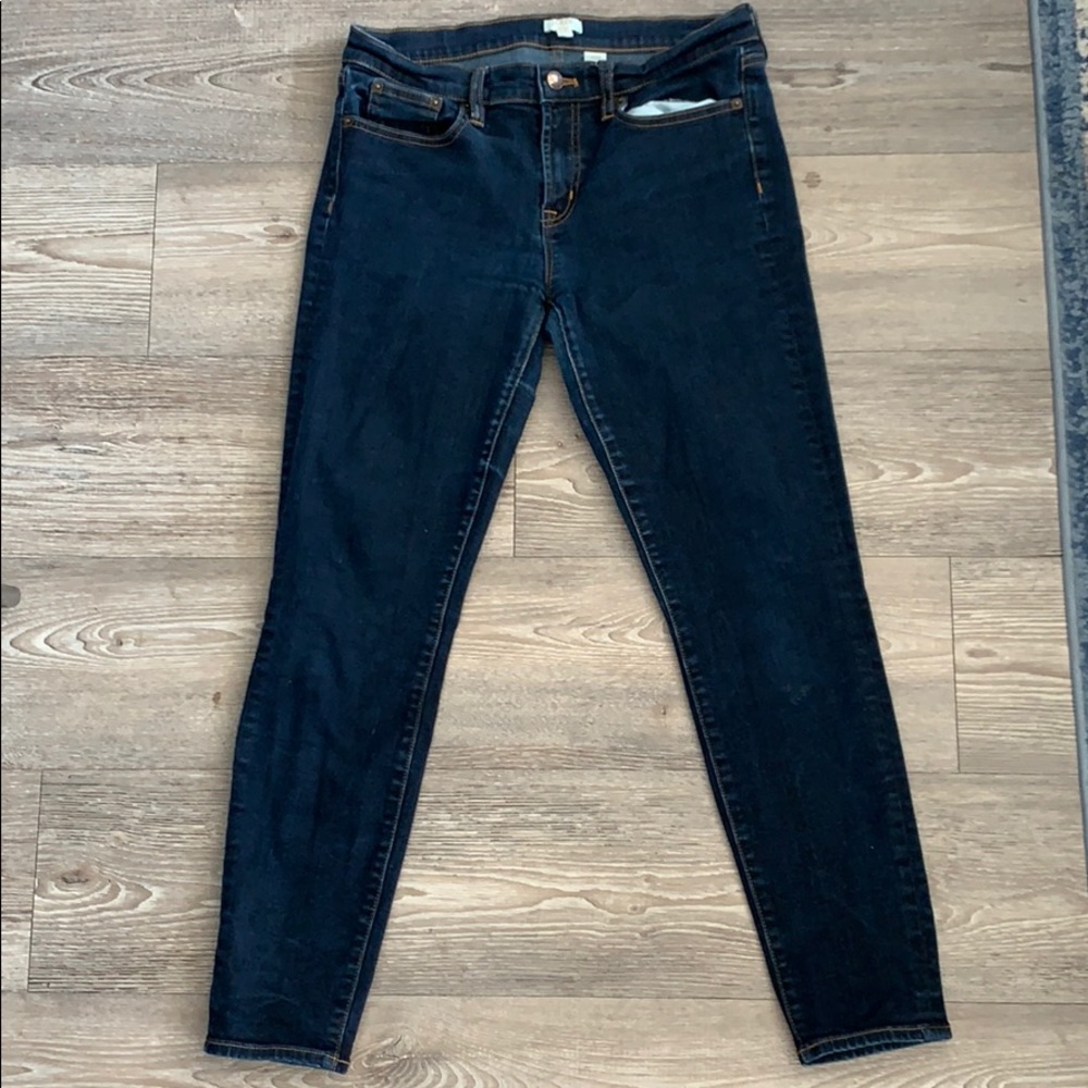 J Crew Stretch High Waisted Skinny Jeans
